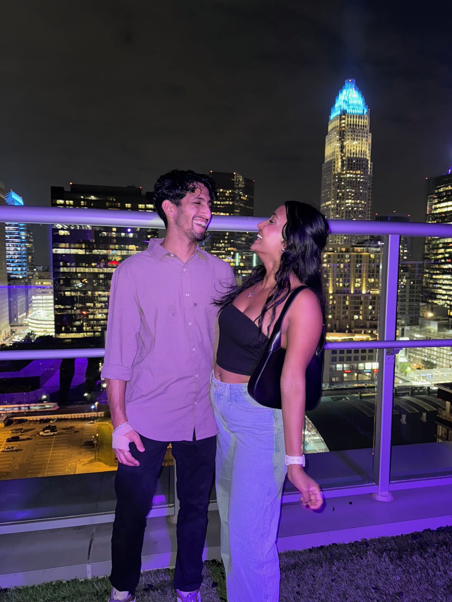 Rooftop bar in Charlotte